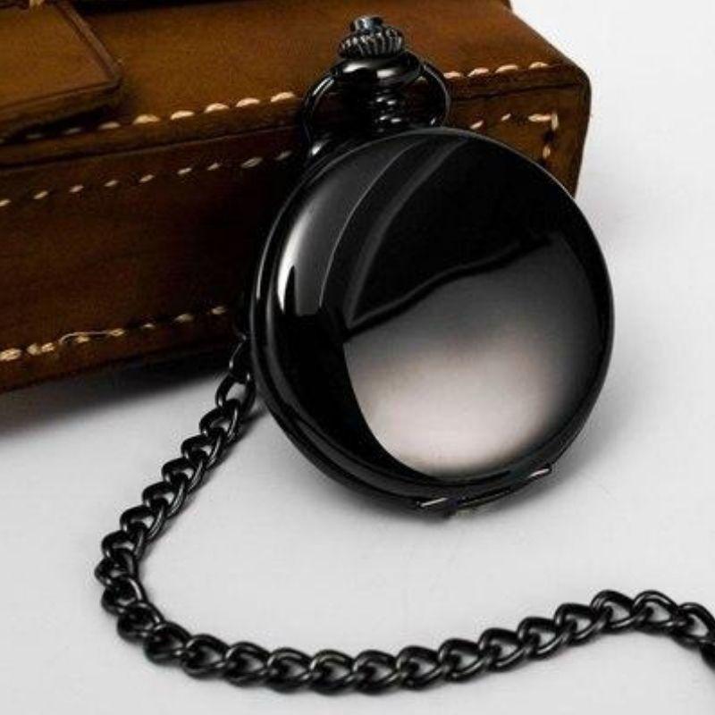 Black Pocket Watch for Men