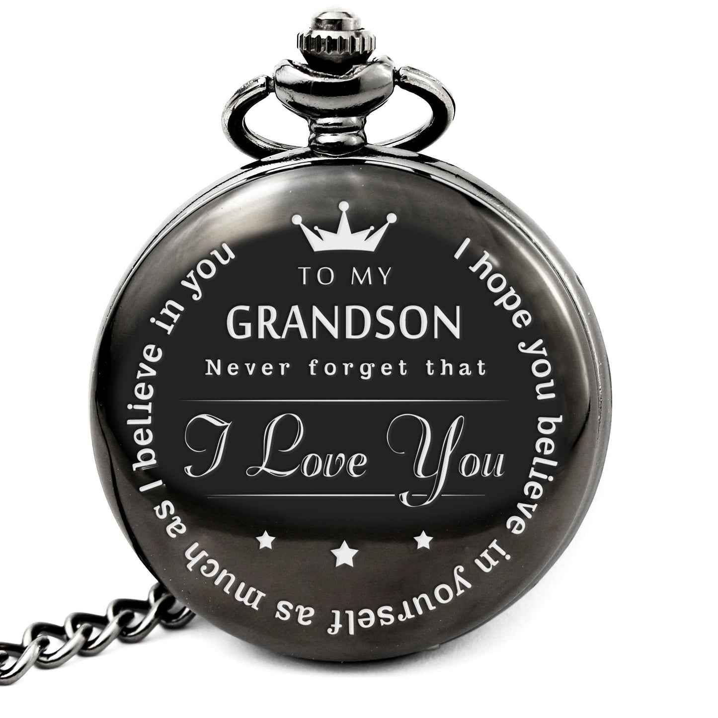 To My Grand Son Pocket watch to grandson Gifts From a Grandpa GrandMa