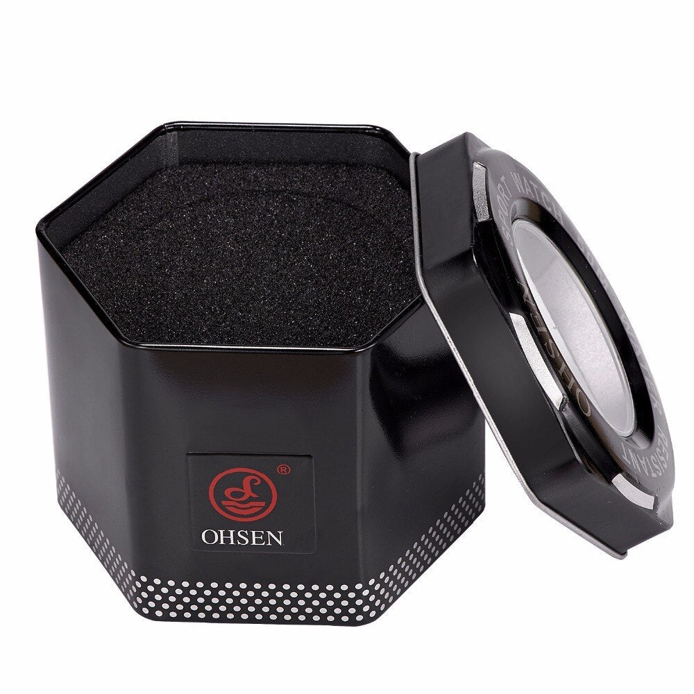 Aluminium Black Pocket Watch Box