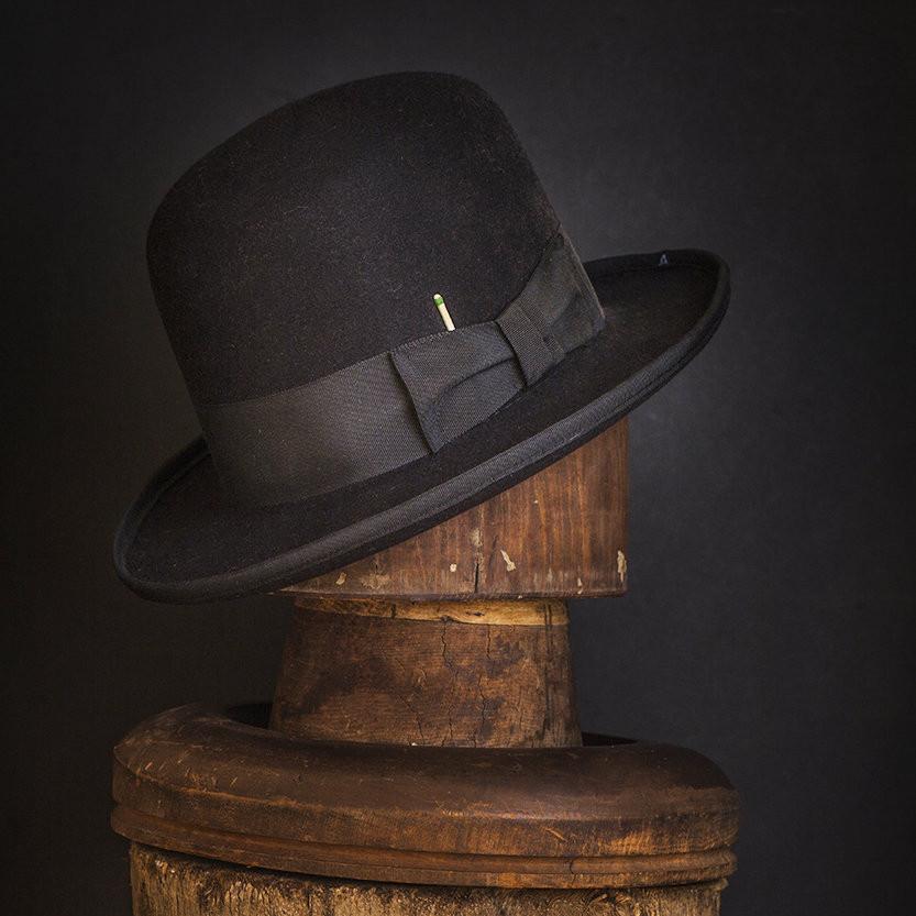 Serenade Felt Bowler Fedora In Black