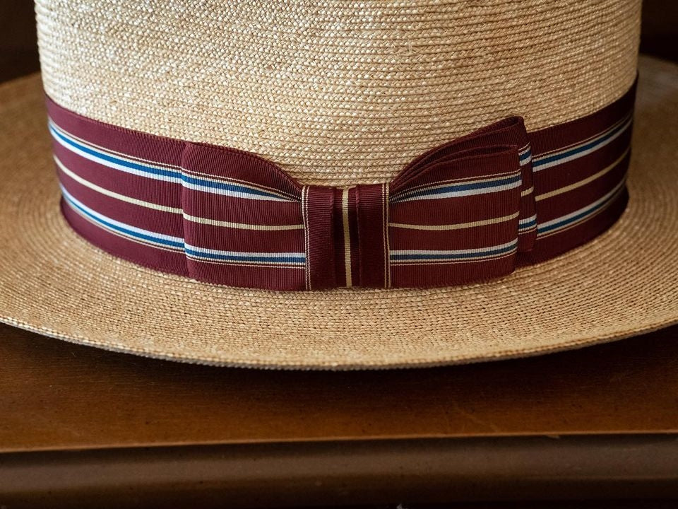Natural Panama Hat - Red Limited Edition