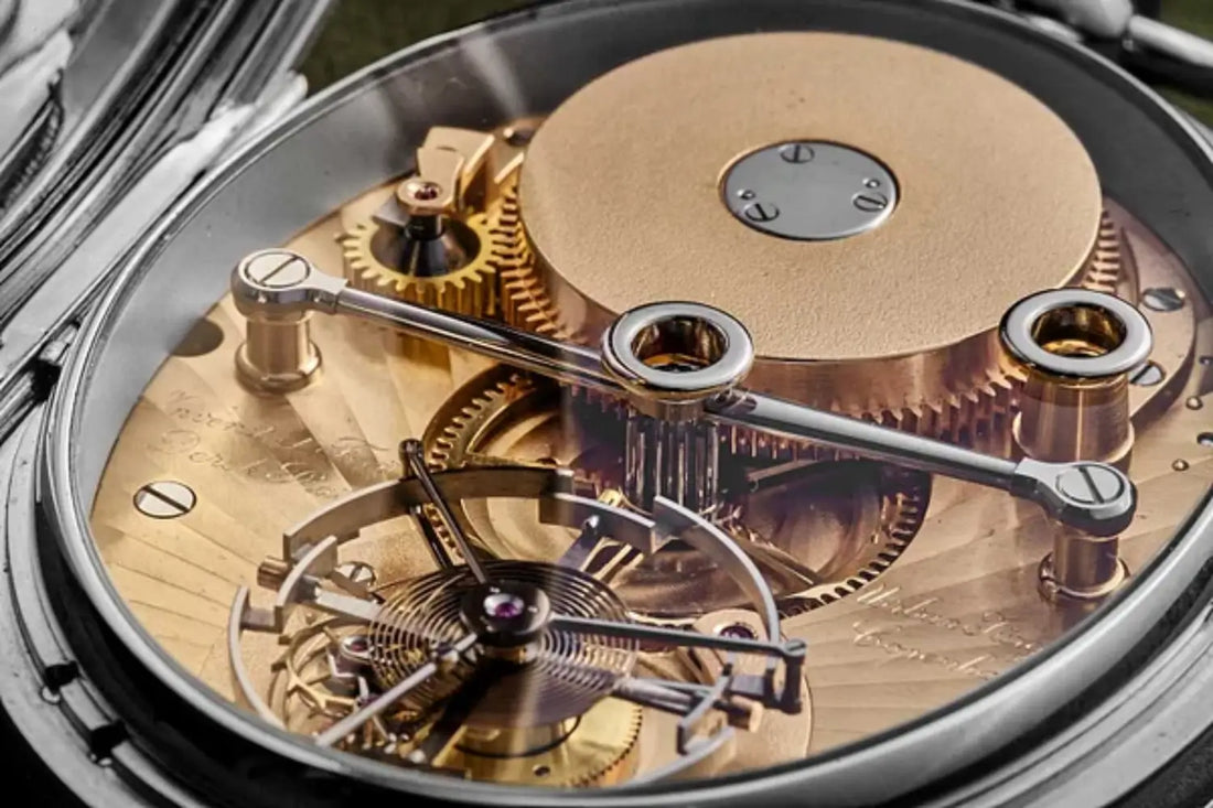 Vintage Tourbillon Moon Phase Brass Pocket Watch vs. Regular Mechanical Pocket Watch
