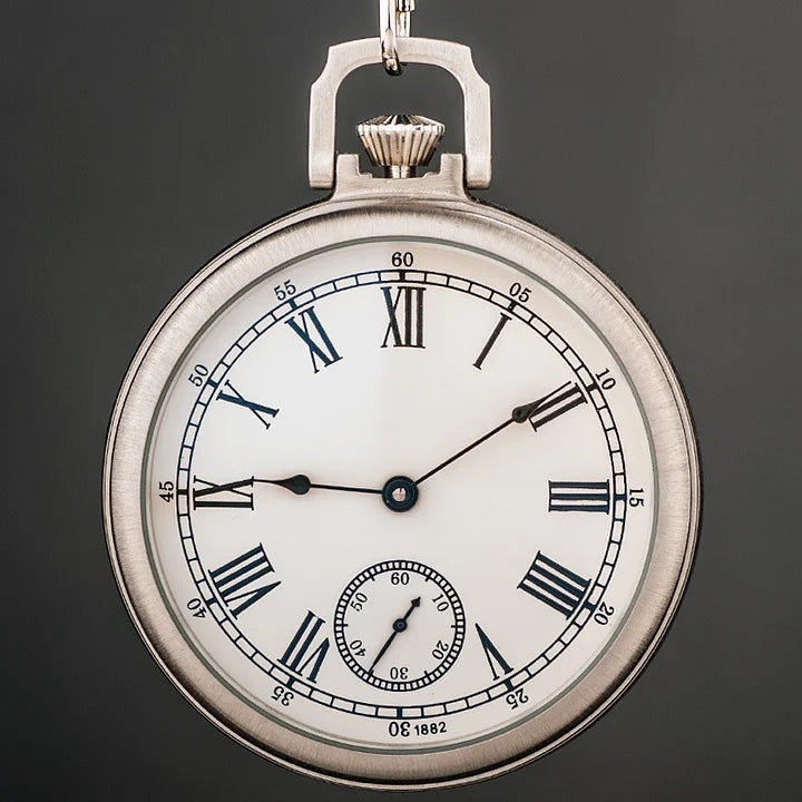 Royal Copperware London 1882 Antique Mechanical Pocket Watch Diamond-bearing Mechanical Movement with Ruby Jewels