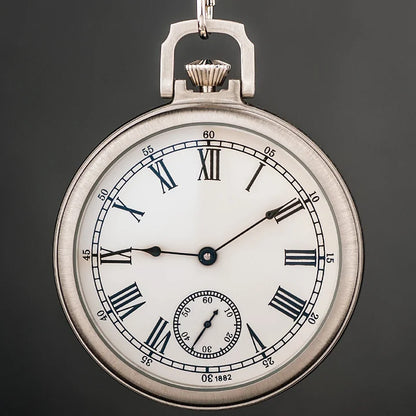 Royal Copperware London 1882 Antique Mechanical Pocket Watch Diamond-bearing Mechanical Movement with Ruby Jewels