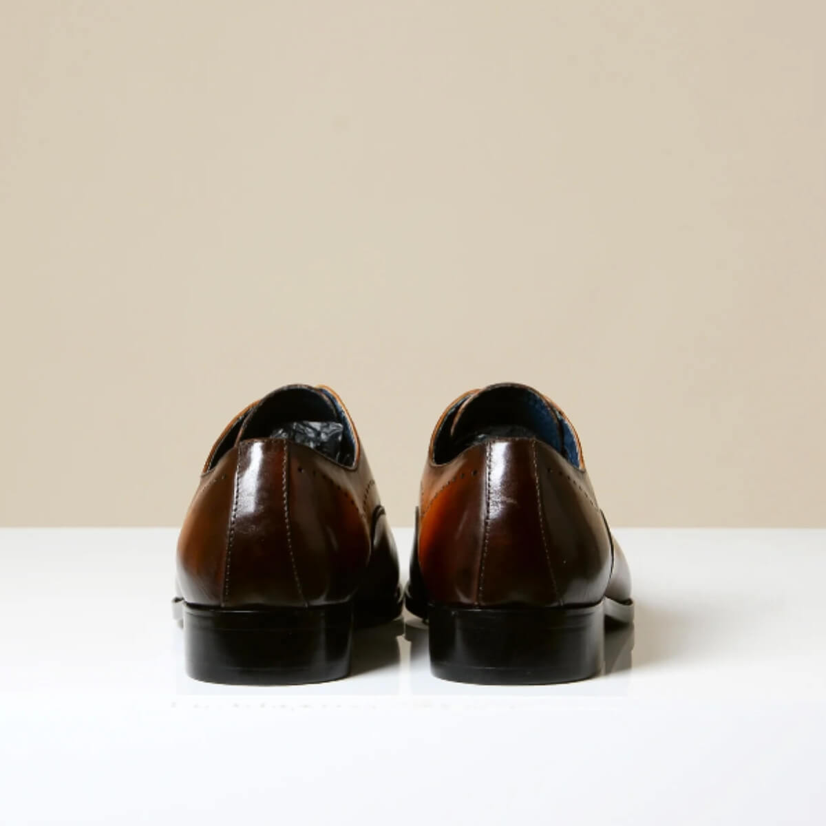Handcrafted Men’s Brown Leather Oxford Brogues – Classic Wingtip by Marc Darcy