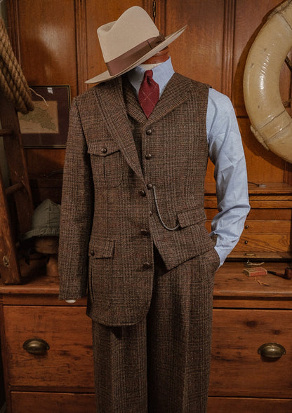 Woodrow Tweed Waistcoat - Dark Prince Of Wales