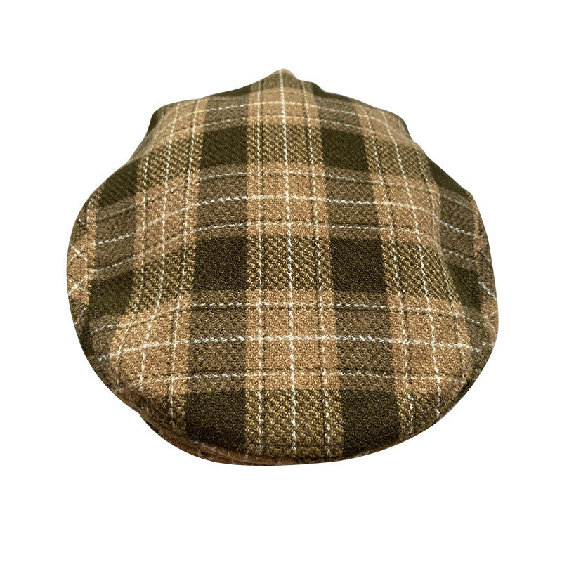 La casquette plate en tweed Oxford-Harris à visière
