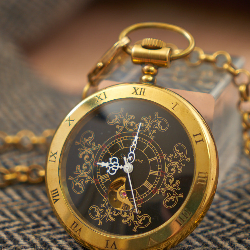 Flywheel Moonphase Automatic Watch – Vintage Mechanical Elegance for Men