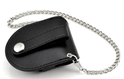 Leather Pocket Watch Belt Case