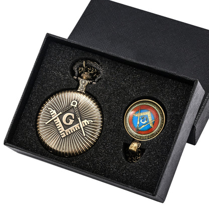 Masonic Pocket Watch and Chain Medal