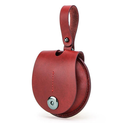 Pocket Watch Leather Case Cogwheel