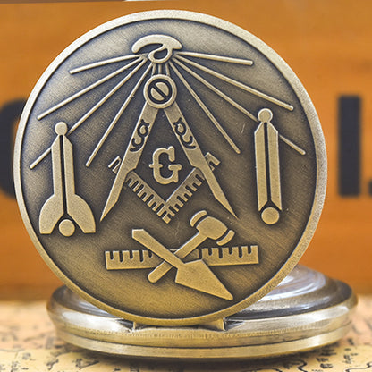 Masonic Pocket Watch and Chain Medal