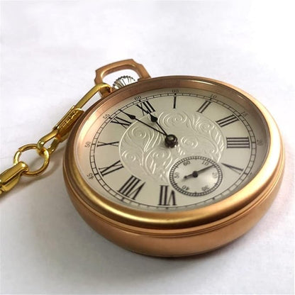 Royal Copperware London 1882 Antique Mechanical Pocket Watch Diamond-bearing Mechanical Movement with Ruby Jewels