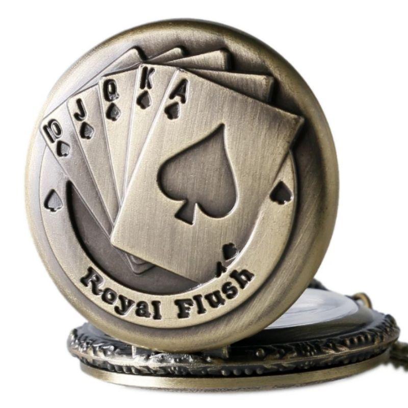 Steampunk Poker Pocket Watch