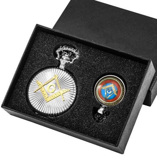 Masonic Pocket Watch and Chain Medal