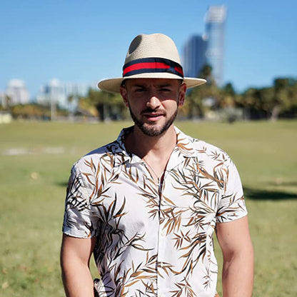 Panama Straw Hats for Men & Women (two Bands)[Fast shipping and box packing]
