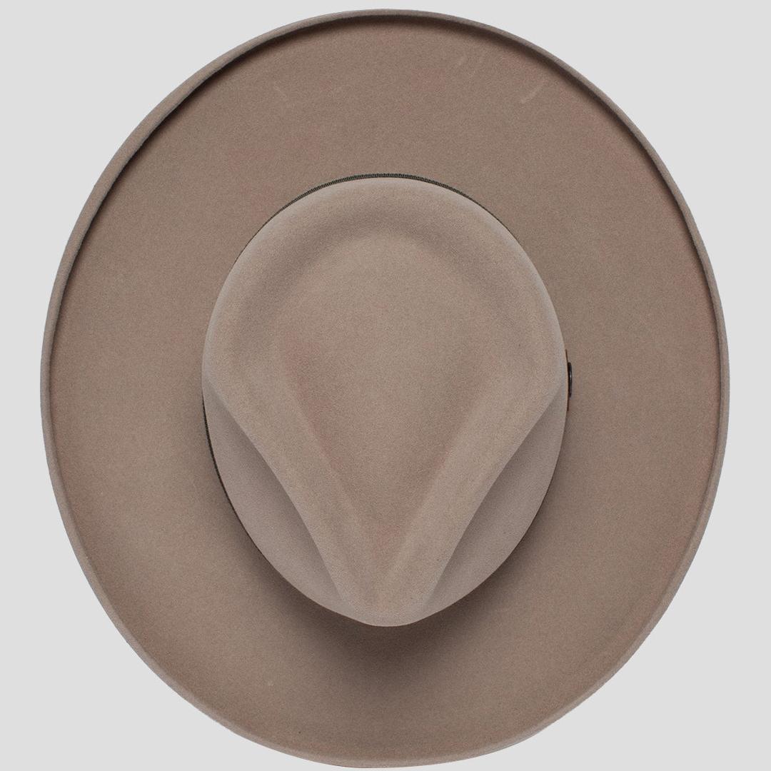 Polished Wide Brim Felt Fedora