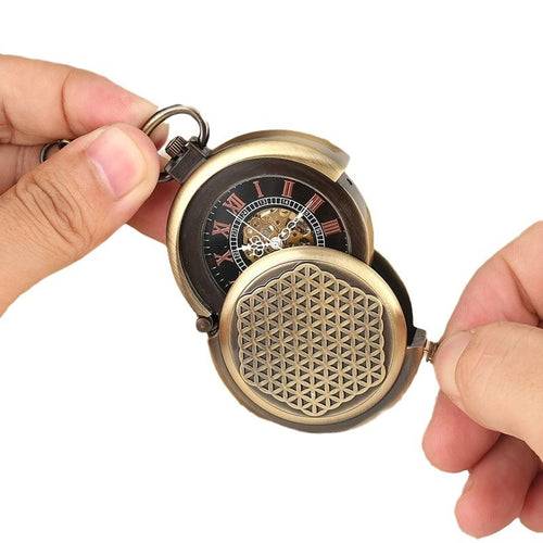 Patina Bronze - Vintage Roman Mechanical Pocket Watch