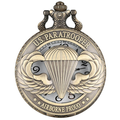 Antique Pocket Watch US Paratrooper