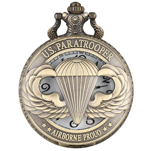 Antique Pocket Watch US Paratrooper