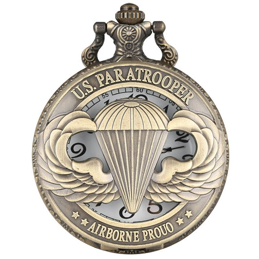 Antique Pocket Watch US Paratrooper