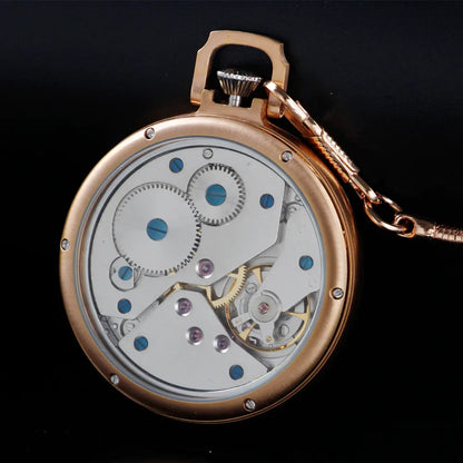 Royal Copperware London 1882 Antique Mechanical Pocket Watch Diamond-bearing Mechanical Movement with Ruby Jewels
