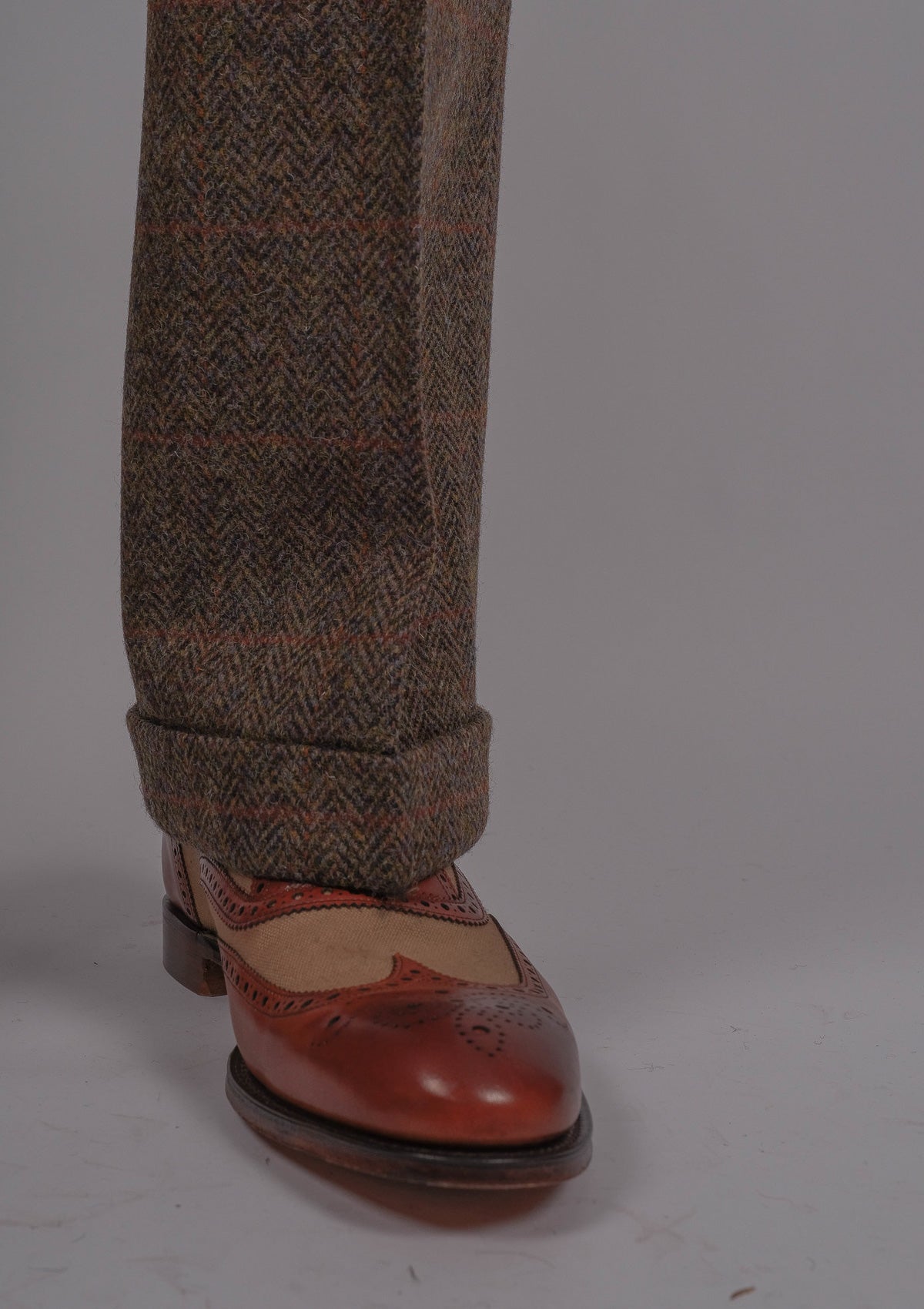 Scotland Tweed Trousers - Brown Check