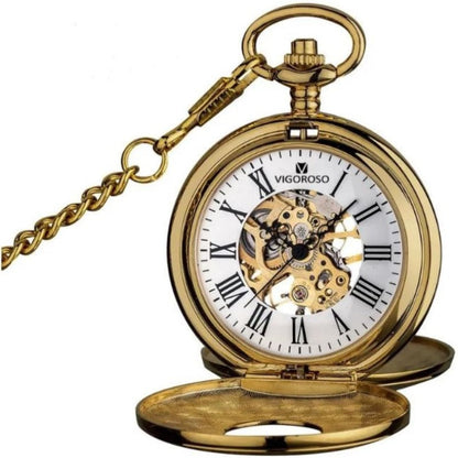 Steampunk Gold Gusset Watch