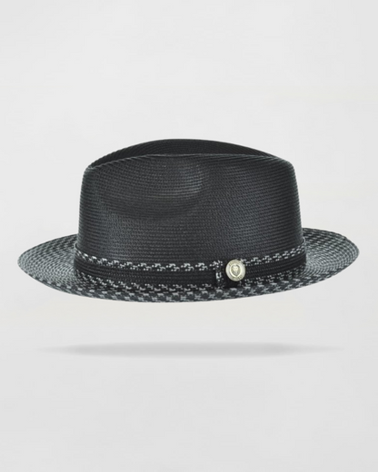 Two-Tone Straw Fedora