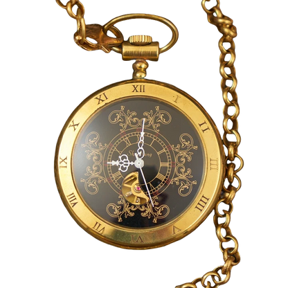 Flywheel Moonphase Automatic Watch – Vintage Mechanical Elegance for Men