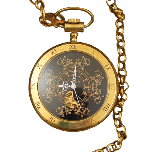 Flywheel Moonphase Automatic Watch – Vintage Mechanical Elegance for Men