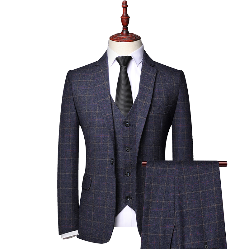 Shelby Style Men's Three-Piece Formal Suit - Blazer, Vest & Trousers