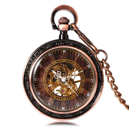 skeleton pocket watch