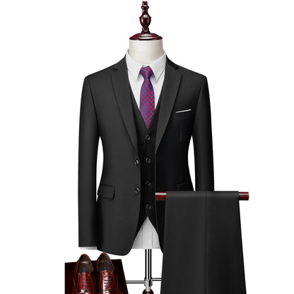 TIME-FASHION Premium Exclusive Design Three-Piece Suit
