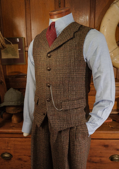 Woodrow Tweed Waistcoat - Dark Prince Of Wales