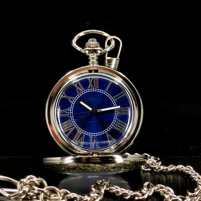Classic Steampunk Semi-Hunter Automatic Pocket Watch
