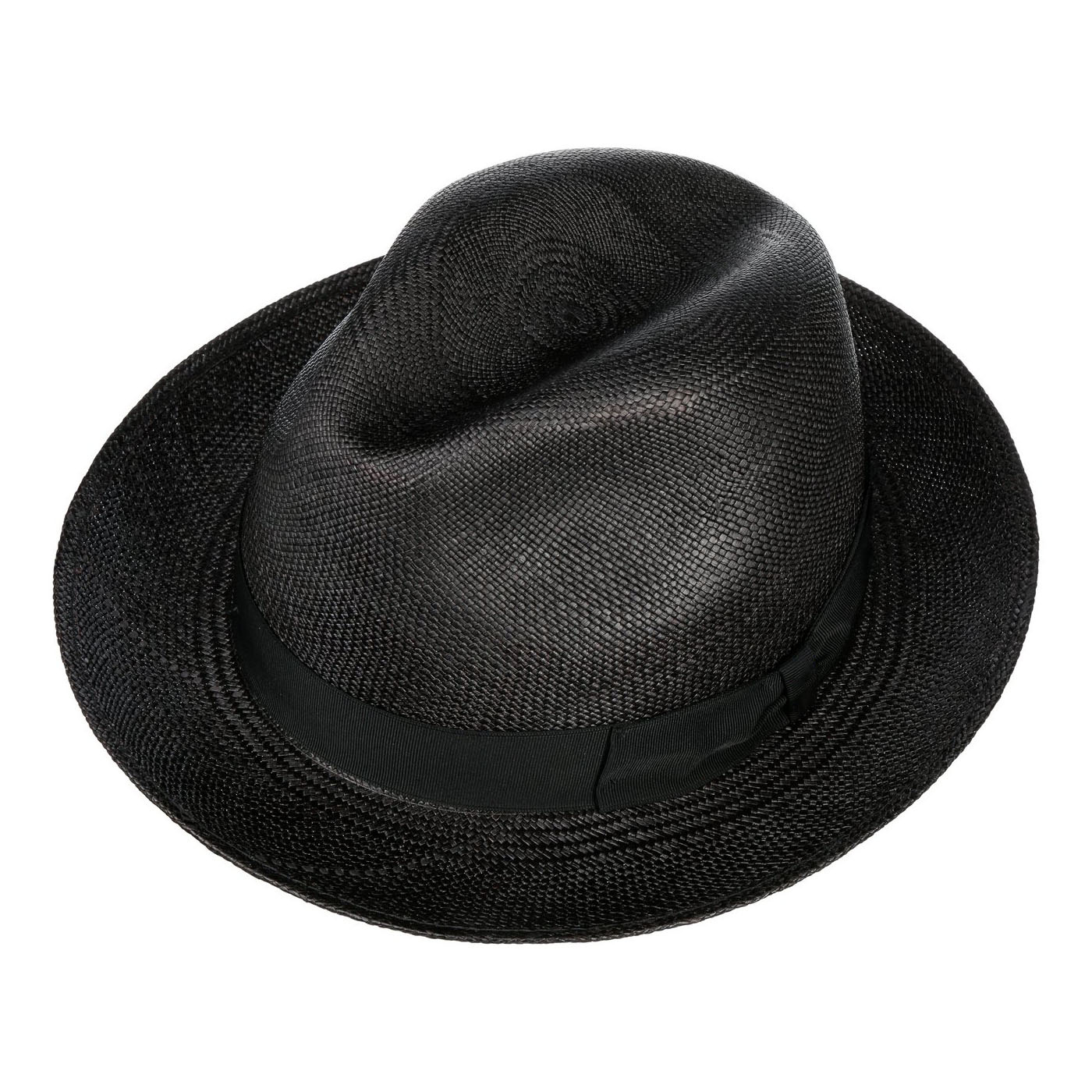 CHAPEAU DE PAILLE DAROLAN PANAMA - NOIR