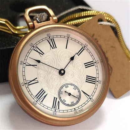 Royal Copperware London 1882 Antique Mechanical Pocket Watch Diamond-bearing Mechanical Movement with Ruby Jewels