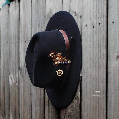 Dapper Men's Felt Fedora Hat – Brown