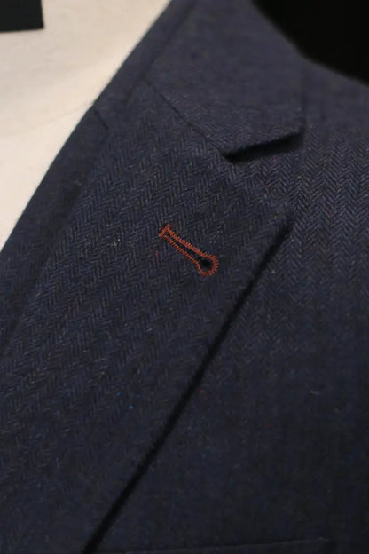 Navy Gentleman’s Three-Piece Suit – Tailored Classic Wedding Collection
