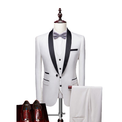 TIME-FASHION New Premium Exclusive Design Three-Piece Suit