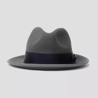 La signature du sophistiqué - Fedora bleu marine