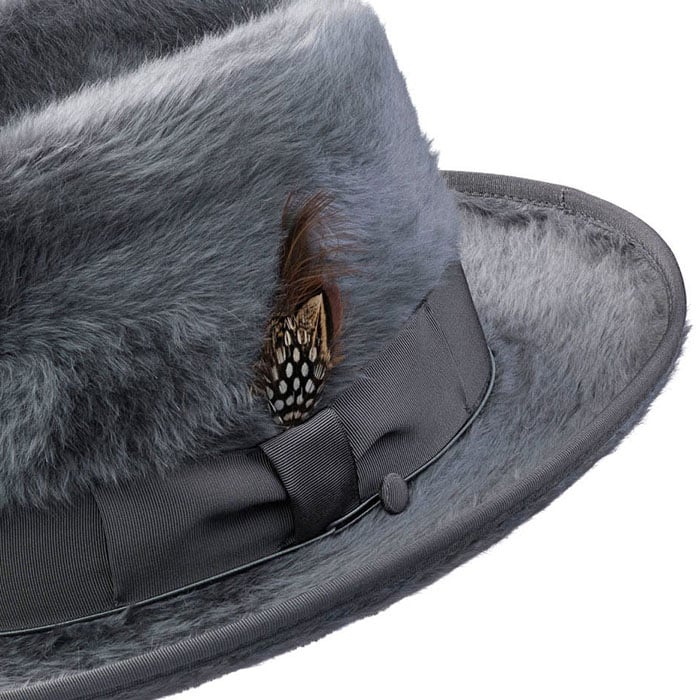 Alpha Godfather Homburg Hat-Grey