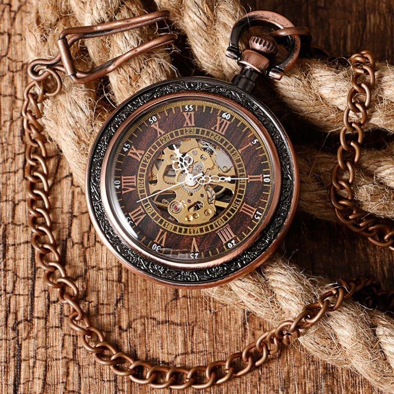 skeleton pocket watch