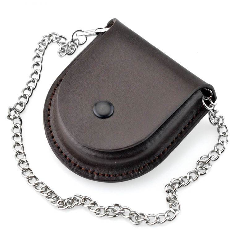 Leather Pocket Watch Belt Pouch