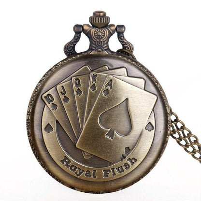 Steampunk Poker Pocket Watch