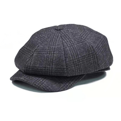 Schiebermütze Wolle Britischer Stil Vintage Flat Cap