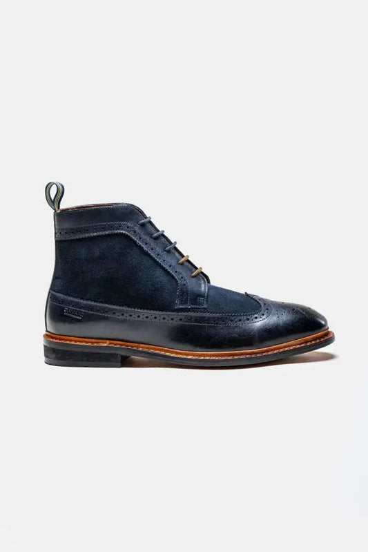 Premium Navy Men's Boots - Bosworth