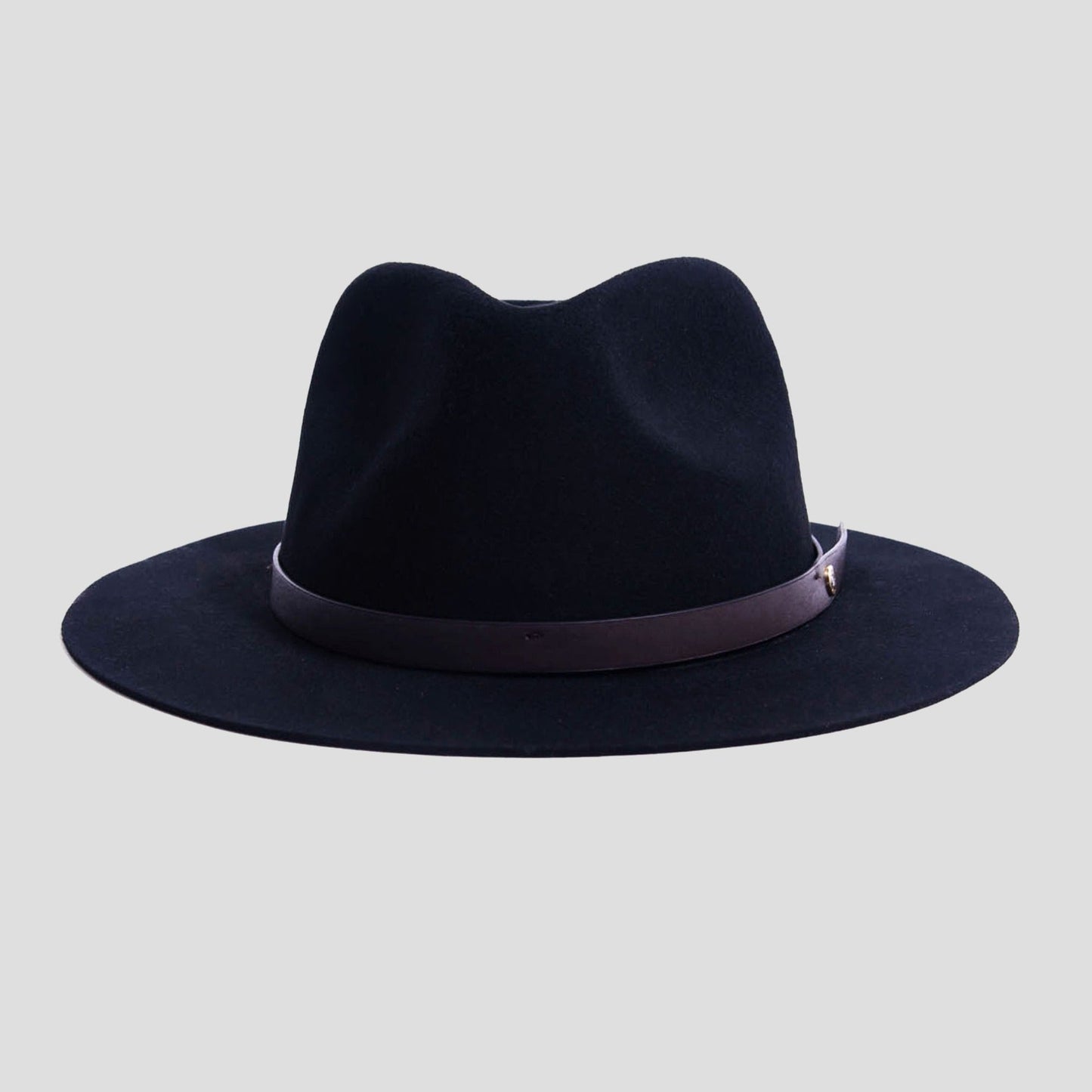 Dapper Men's Felt Fedora Hat – Black