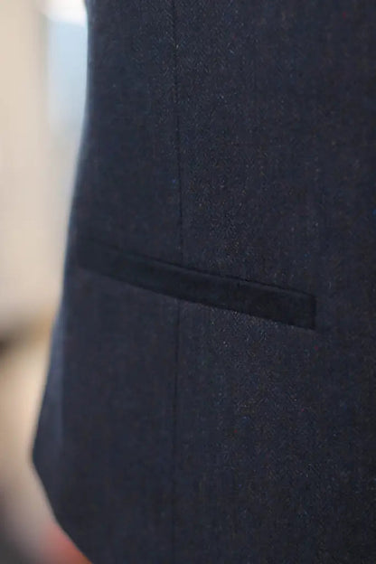 Navy Gentleman’s Three-Piece Suit – Tailored Classic Wedding Collection